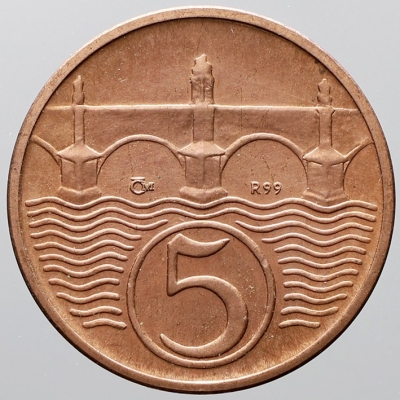 5 haléř 1924 - značená...